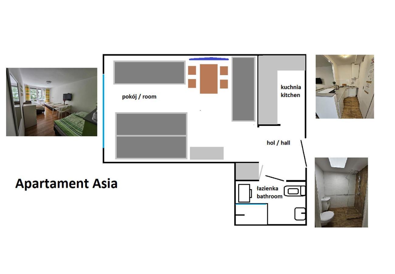 Apartamenty Asia 크라쿠프 외부 사진